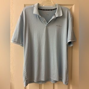 Eddie Bauer Men’s Baby Blue Dri Fit Polo Shirt
